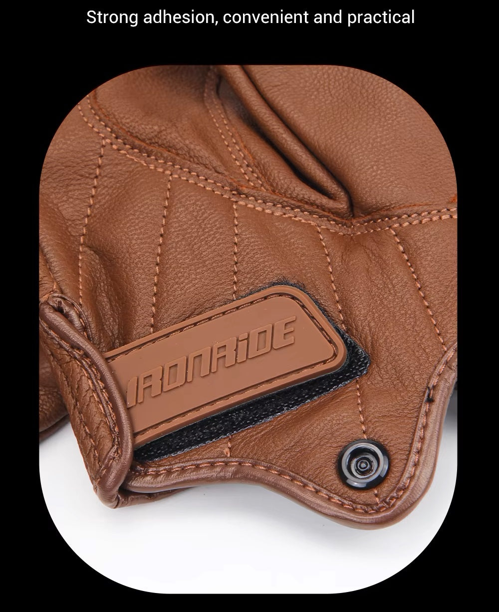 RiderGuard Elite™ Leather Motorcycle Gloves IRONRIDE