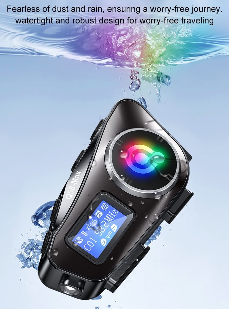 RideLink™ Q58 – MAX | Smart Motorcycle Intercom