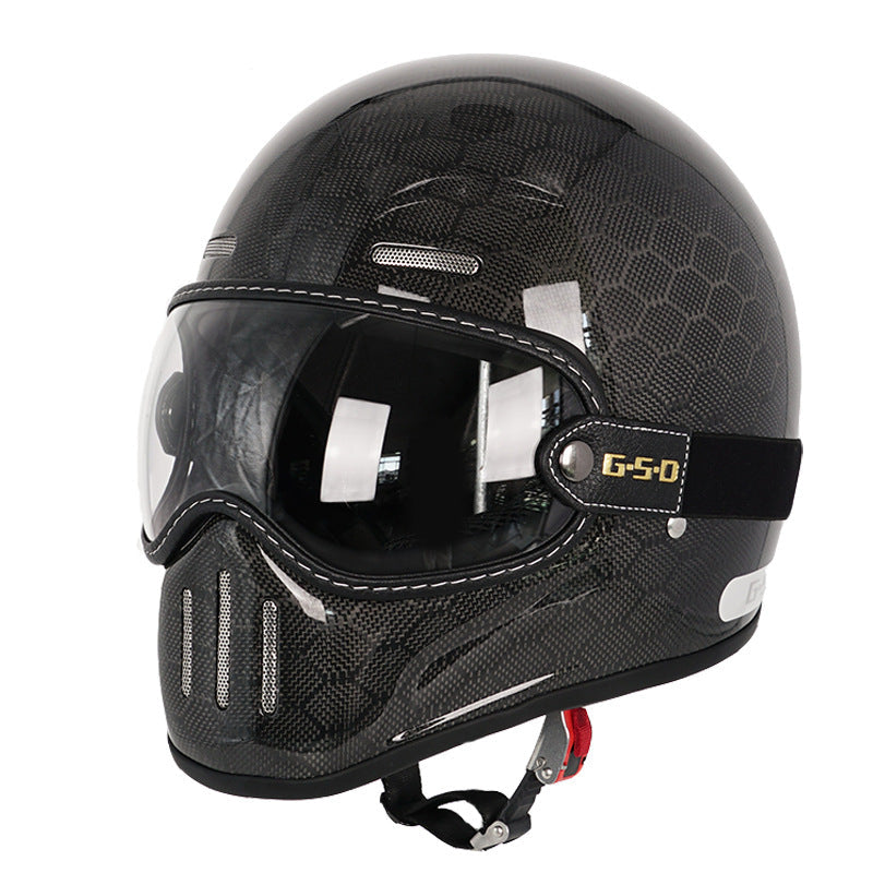 carbon fiber modular motorcycle helmet RideMorph™ Classic Helmet G5D – Carbon Edition – Freedom Riders