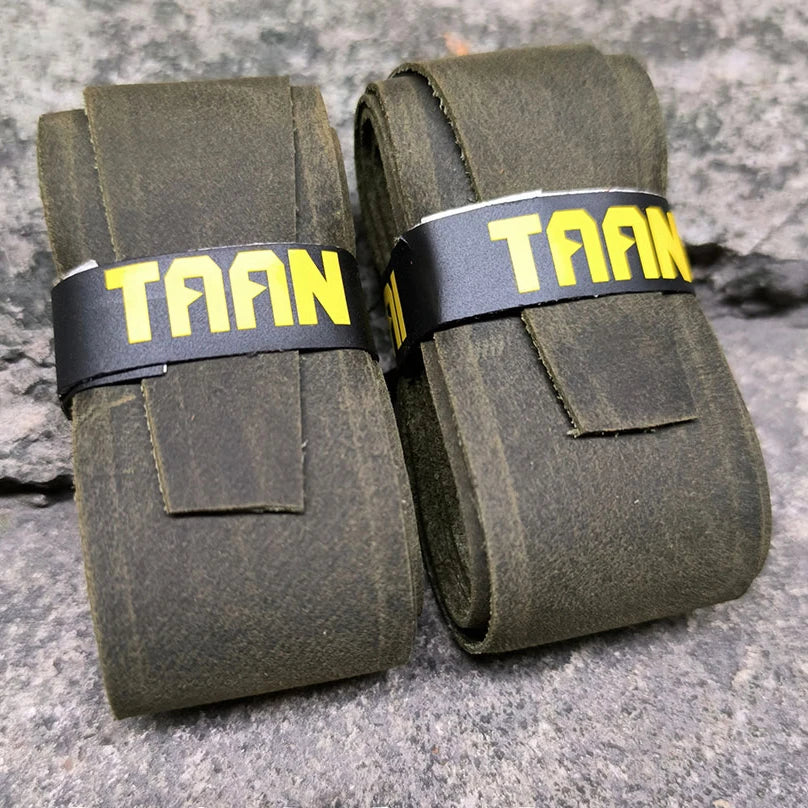 GripHeritage™ TAAN — Premium Cowhide Leather Handle Wraps