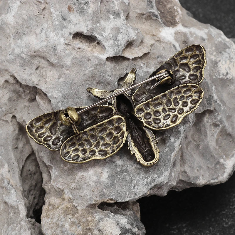 DeathWing™ by Black Atlas™ – Gothic Skull Moth Brooch