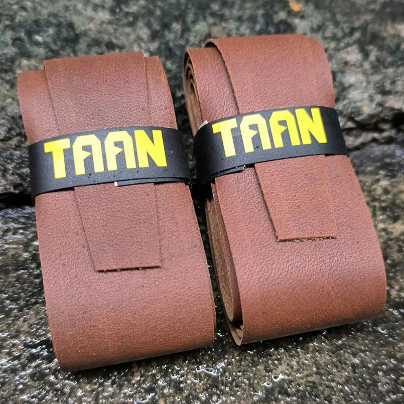 GripHeritage™ TAAN — Premium Cowhide Leather Handle Wraps