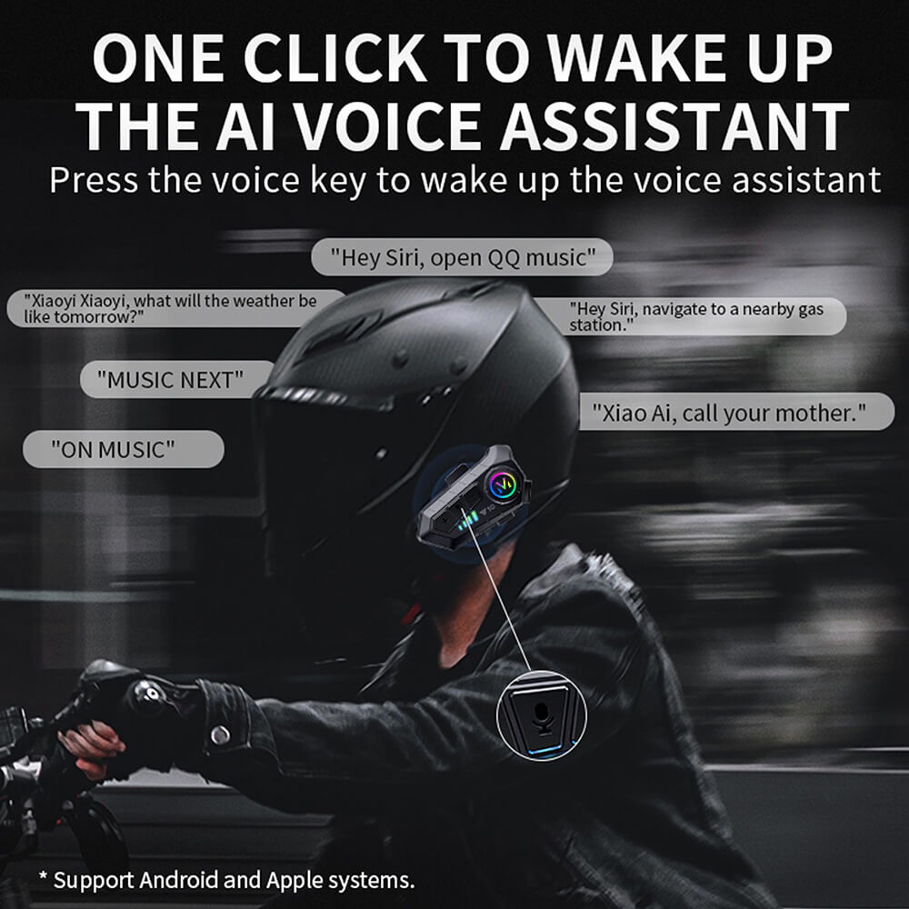 RideLink™ Y10 – Bluetooth 5.3 Motorcycle Intercom