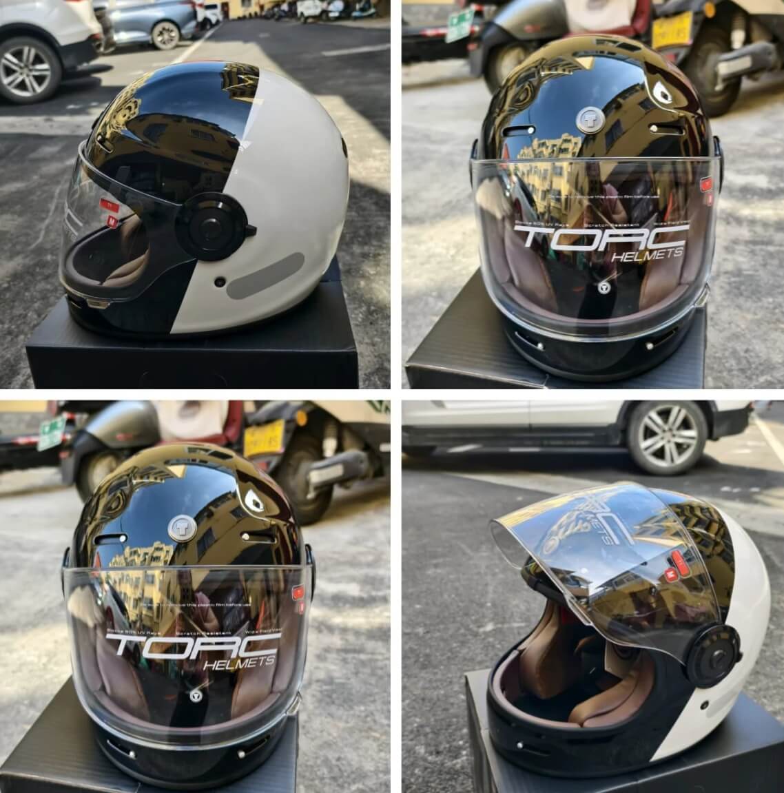 are bell bullit bubble shields compatible with torc t1 helmets Newport Full Face Shield Chrome 100% UV Bell Bullitt Shields - Throttle