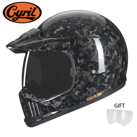 LightStar™ CYRIL Retro Helmet Carbon