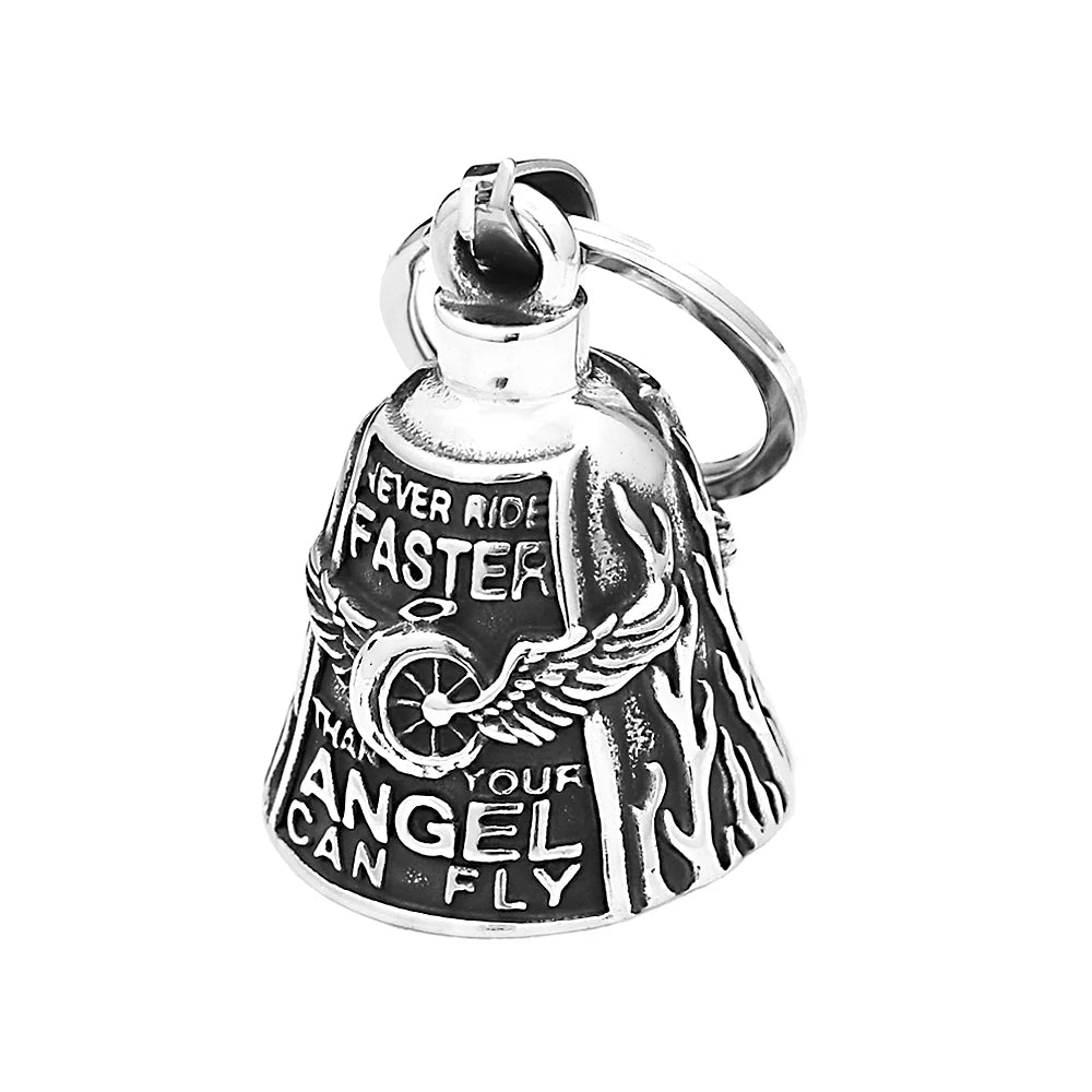 Bell Angel Wings Keychain
