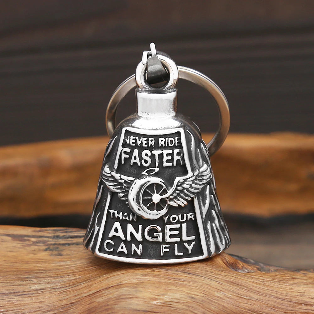 Bell Angel Wings Keychain