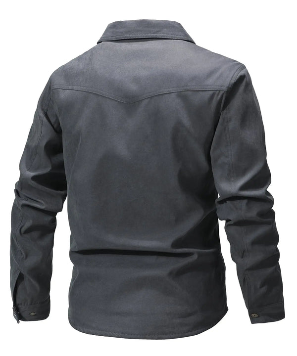 Casaco Ironwood Flannel em tom neutro, vista frontal
