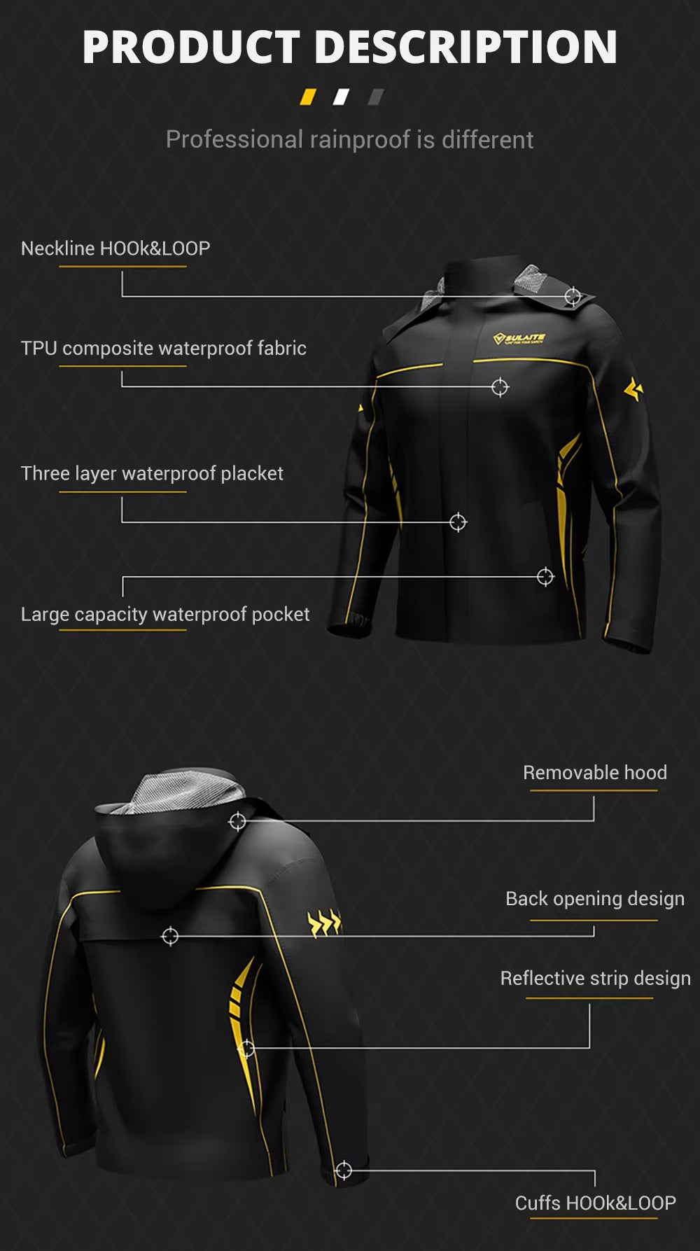 ProtectRide™ Motorcycle Rain Suit